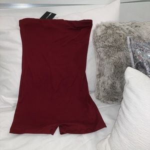 fashion nova buenos aires romper (burgundy)